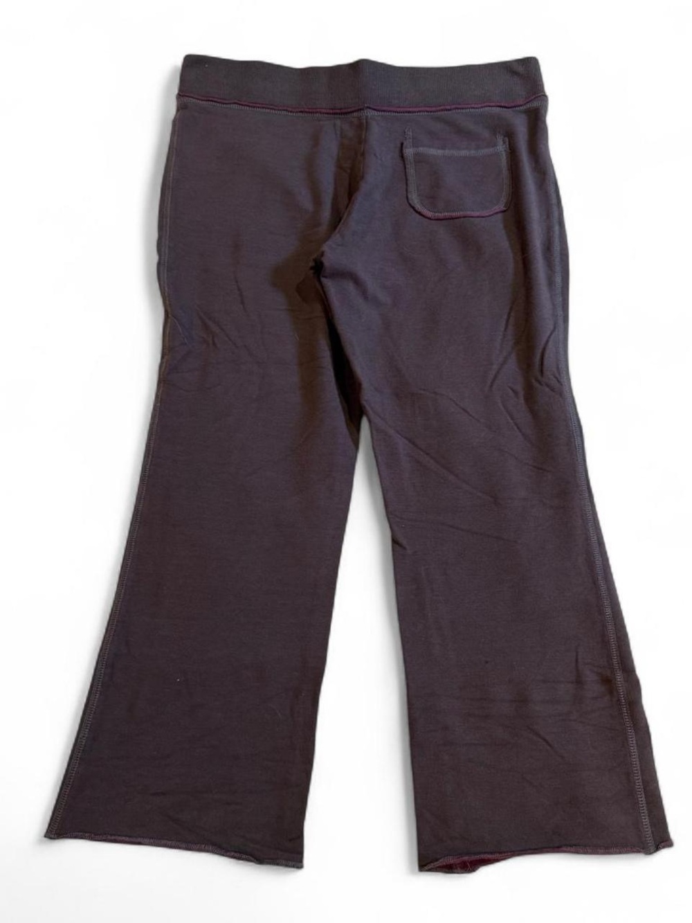 Y2K Grey Low Rise Back Pocket Capri Flared Sweats